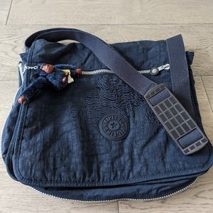 Kipling Navy Expandable Large Messenger Crossbody Laptop Bag